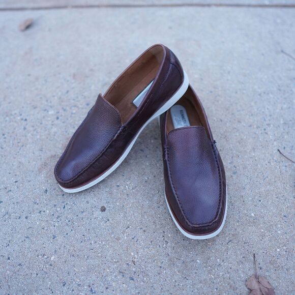 Kenneth Cole NY Cyrus Slip On Loafers Mens 8 Brown Leather Comfort Causal Preppy main image 7